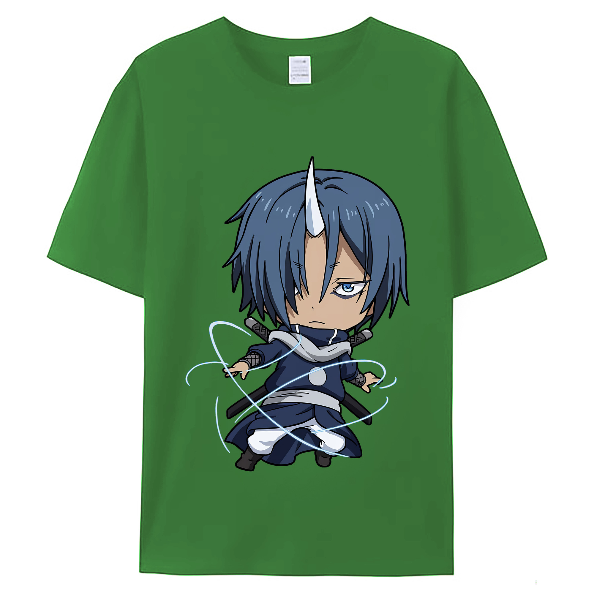 （画像用） 転スラ Regarding Reincarnated to Slime レディースカジュアルプリントTシャツ（綿100％）